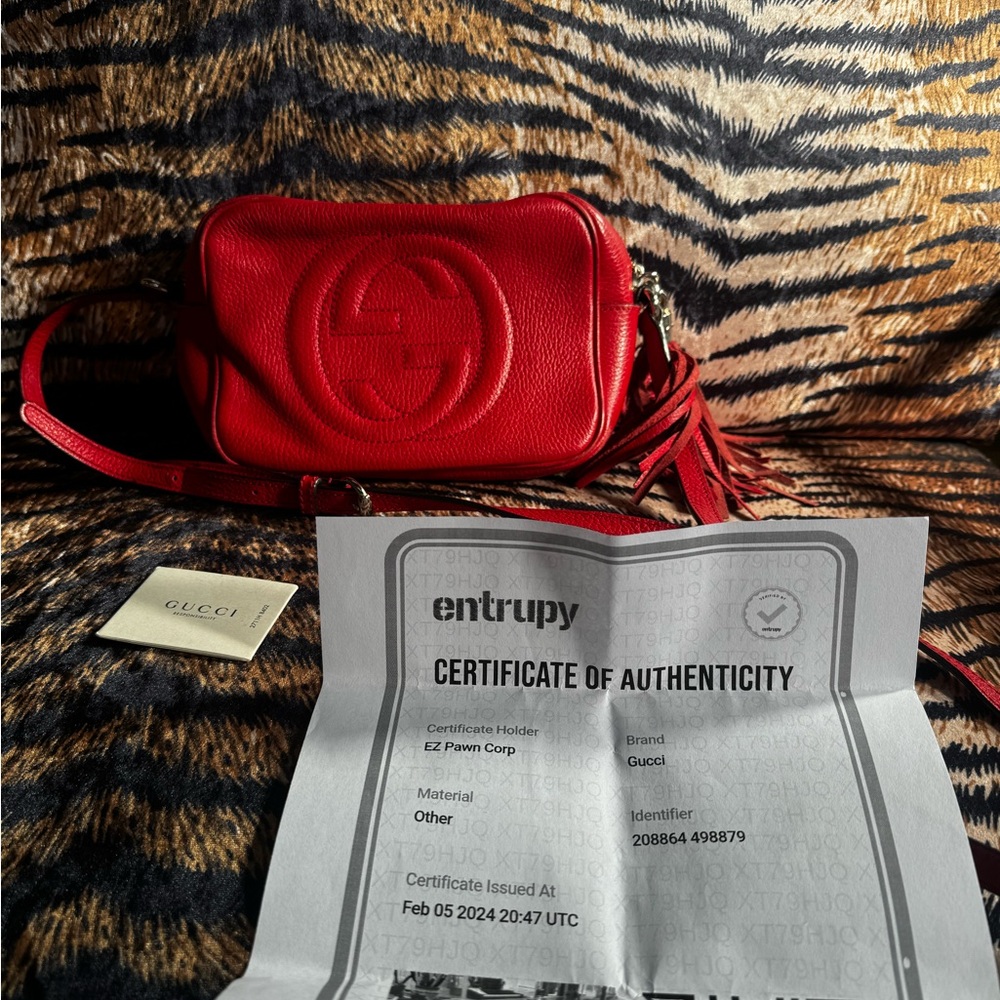 Gucci Red Disco Bag